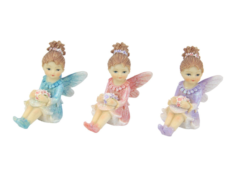 6CM FAIRY W/PONY TAIL 3 ASSTD