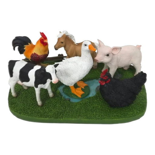 Assorted farmyard animal figurines 11cm