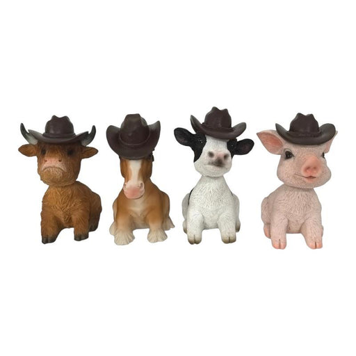 Farm animal bobble head ornament 16cm