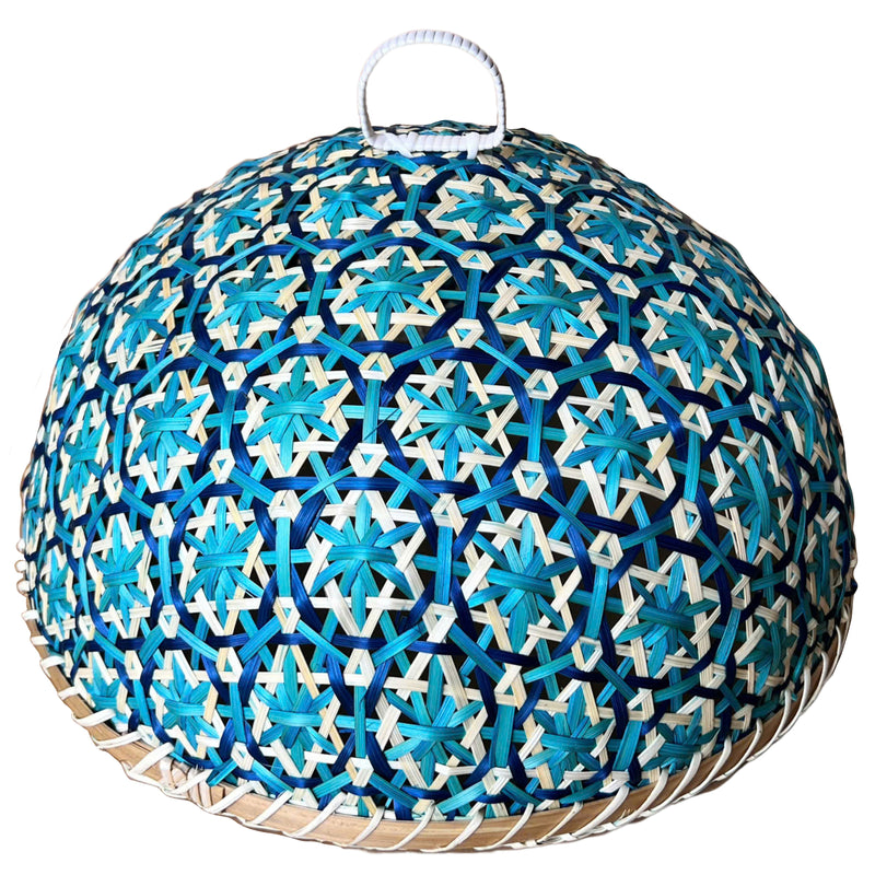 Bamboo Food Cover 35x17cm Blue