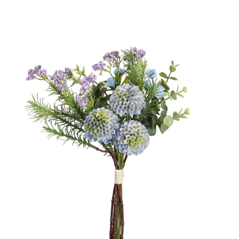 Black pom pom bouquet 35cm artificial flower arrangement