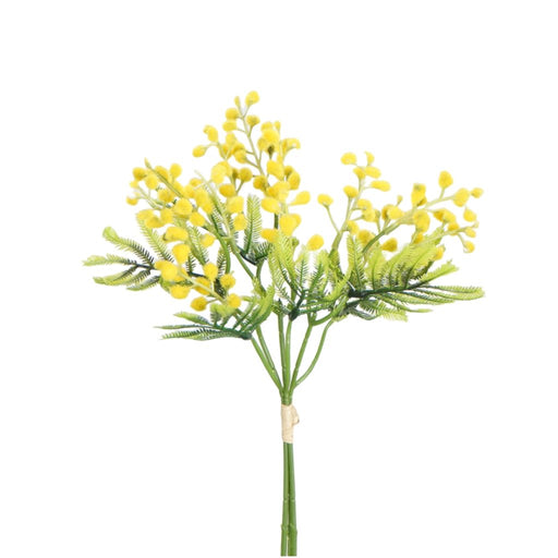 Yellow wattle bundle 35cm artificial flower bouquet