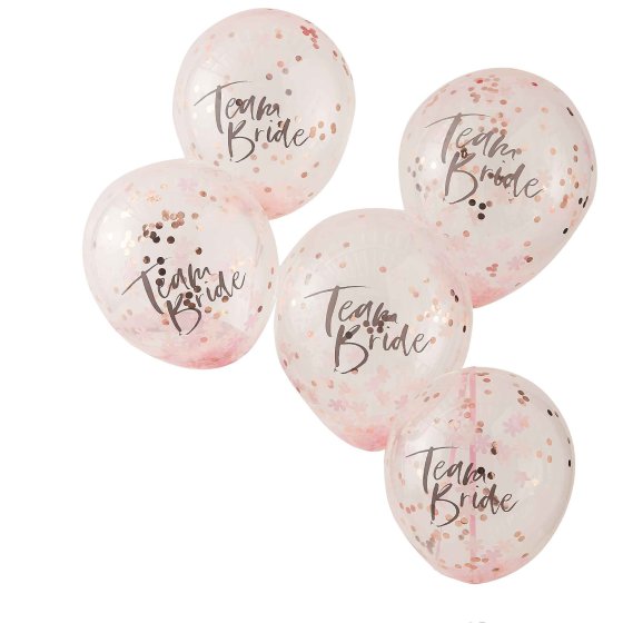 Floral Hen Party Confetti Balloons Team Bride 30cm