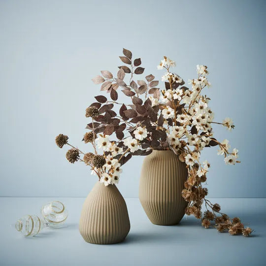 Vase Taza Sand 20cmh x 17cmd