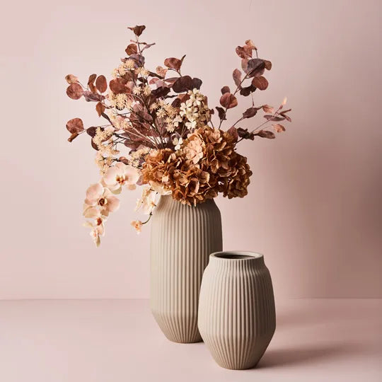 Vase Taza Sand 43cmh x 21cmd