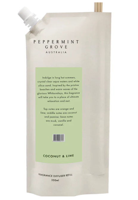 Peppermint Grove Vanilla Caramel diffuser refill 350ml