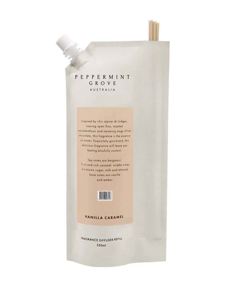Peppermint Grove Vanilla Caramel diffuser refill 350ml
