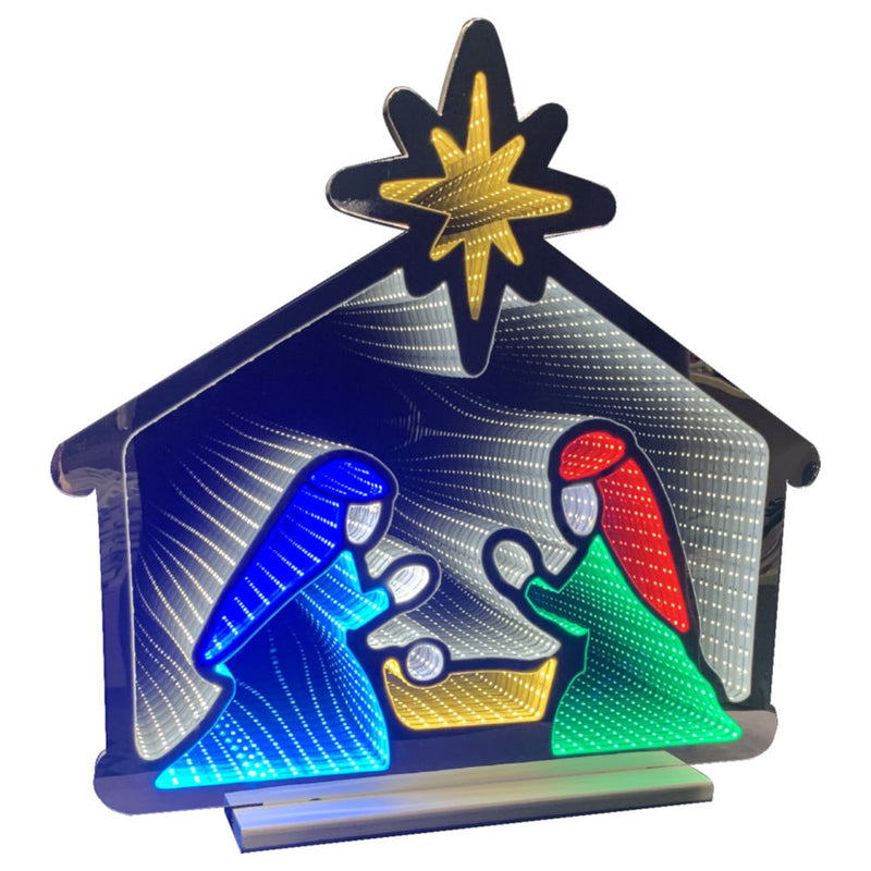 Christmas Indoor Deco Infinity Nativity Scene 63Cm