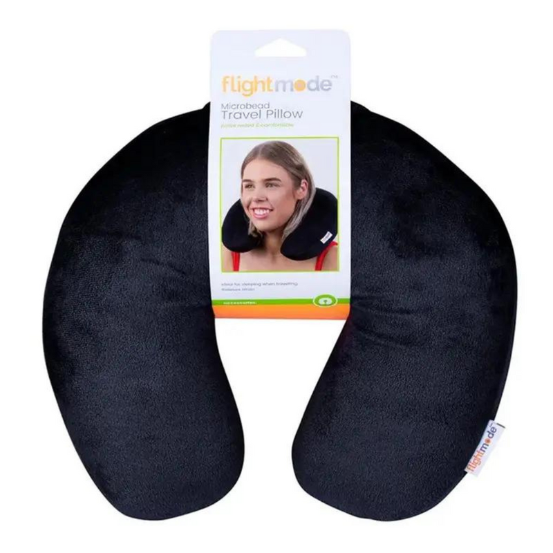 Flightmode Micro Bead Travel Pillow - Black Only