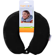 Flightmode Memory Foam Travel Pillow With Clip - Black Only