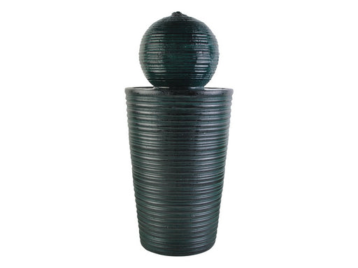 Black water fountain with ball top