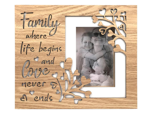 3D family photo frame 28x24cm