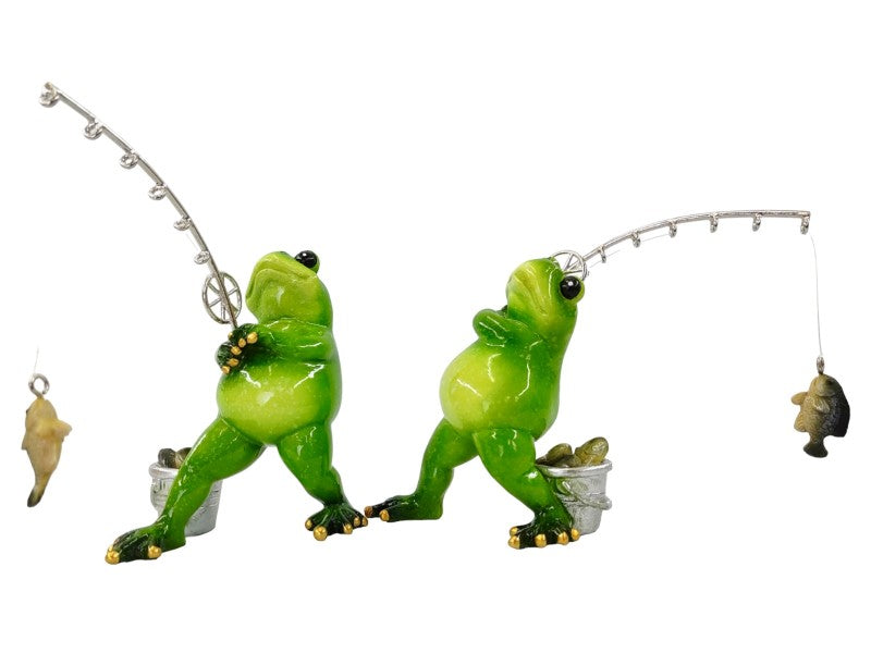 Marble Fis hing Frog 2 As s td 15cm