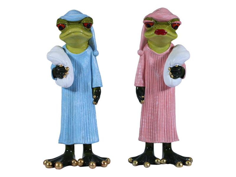 Sleepy Marble Frog in Pyjamas 2 Assorted 17cm