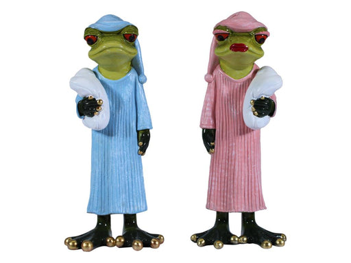 Sleepy Marble Frog in Pyjamas 2 Assorted 17cm
