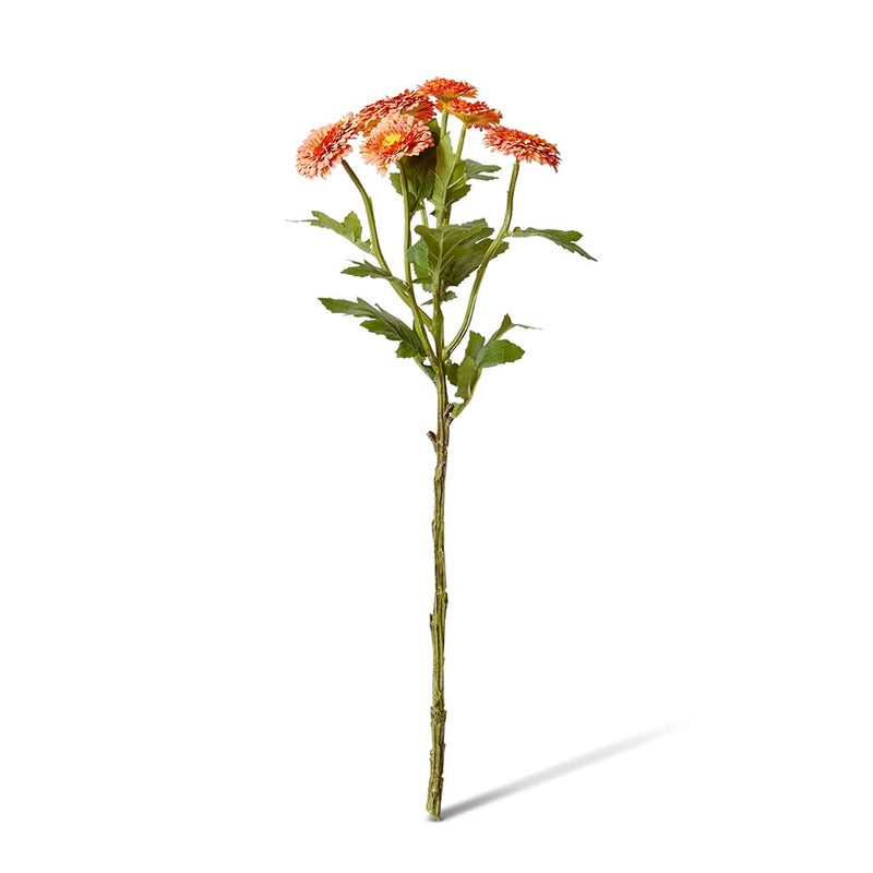 Artificial orange chrysanthemum spray 56cm