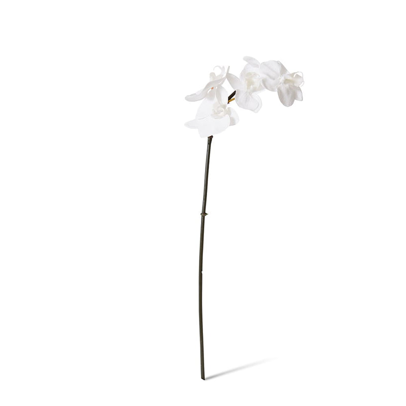 Artificial white mini phalaenopsis orchid stem 51cm