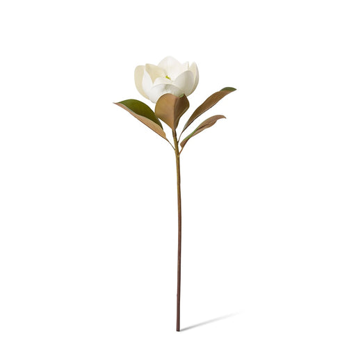 Artificial white magnolia classic flower stem 60cm