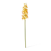 Artificial orange vanda orchid stem 69cm – thumbnail