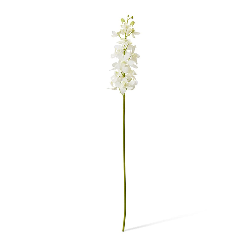 Artificial white vanda orchid stem 69cm