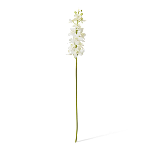 Artificial white vanda orchid stem 69cm