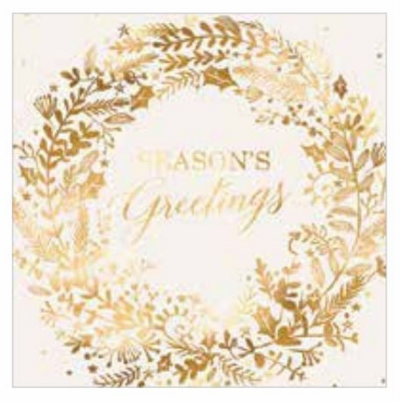 Ronis FSC Mix Boxed Card Salvo Gold Wreath 10pk