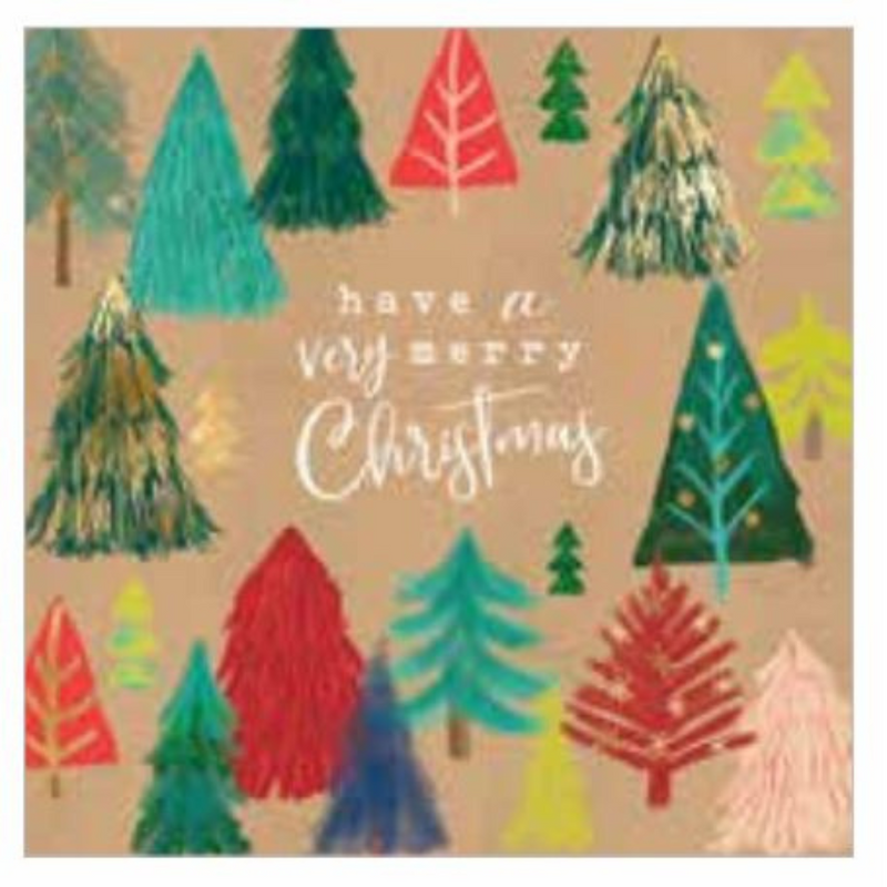 Ronis FSC Mix Boxed Card Salvo Kraft Trees 10pk