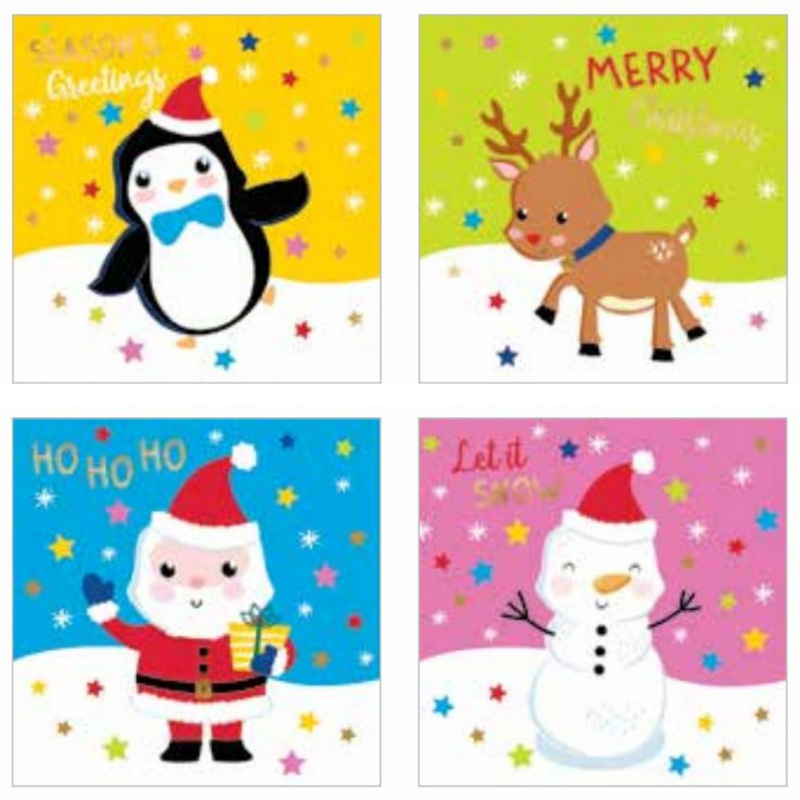 Ronis FSC Mix Boxed Kids Card Christmas Value 20pk