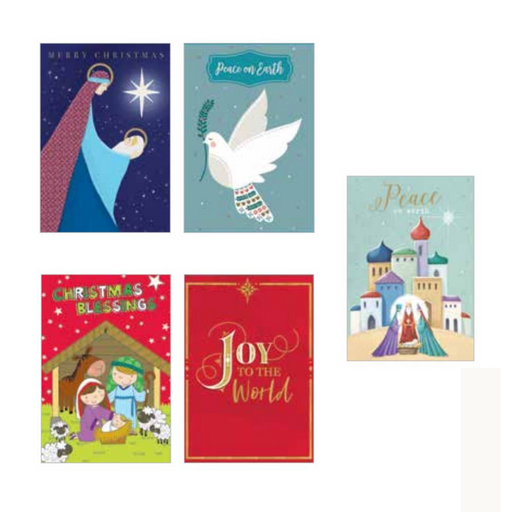 Ronis FSC Mix Religious Christmas Card Value Pack 10pk