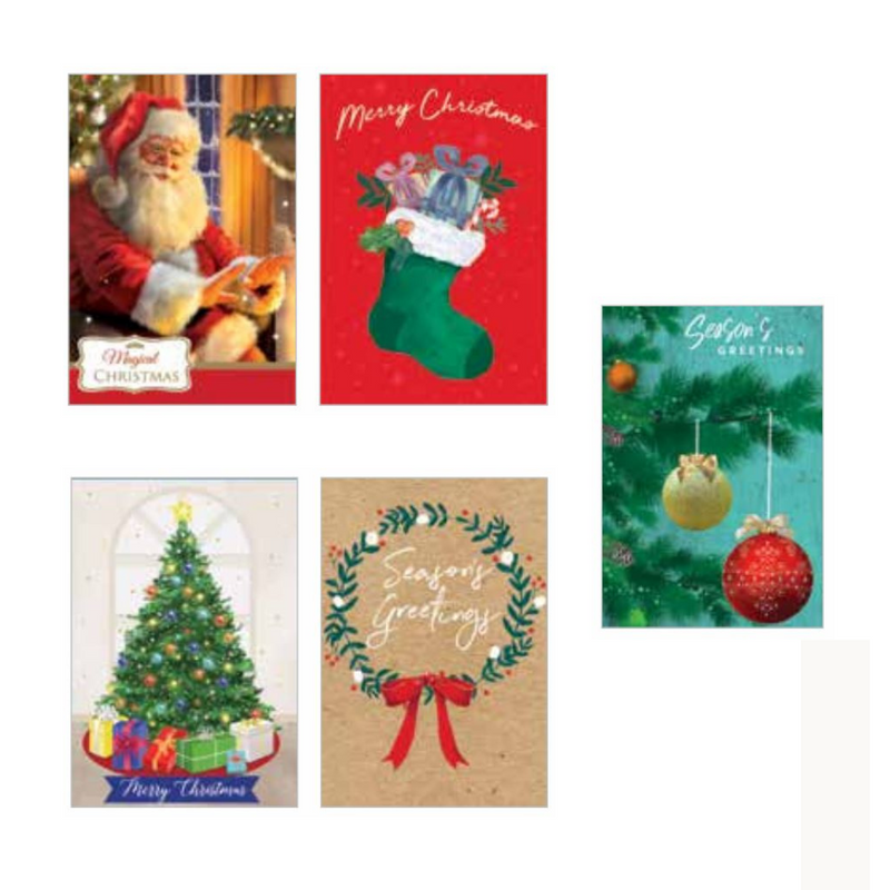 Ronis FSC Mix Traditional Christmas Card Value Pack 10pk