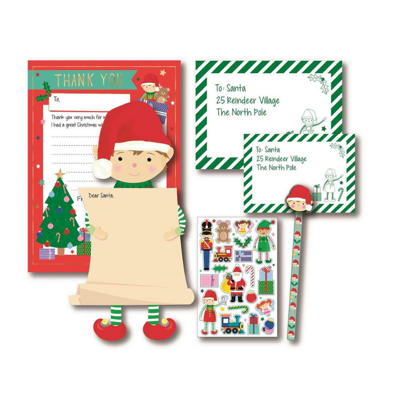 Christmas Letters to Santa kit made with FSC Mix paper – festive stationery set for kids