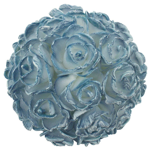 Rose Deco Ball Blue 9cm