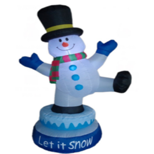 Snowman Standing and Rotating Christmas Inflatables 150cm
