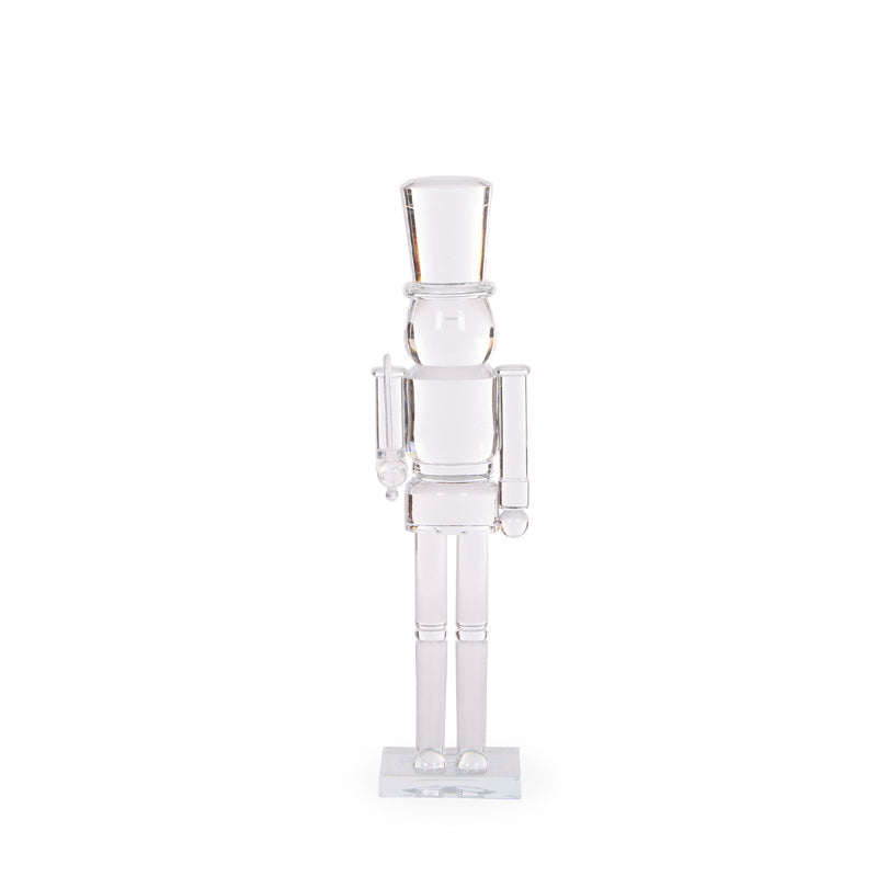 Clear acrylic Christmas soldier decorative figure 30cm