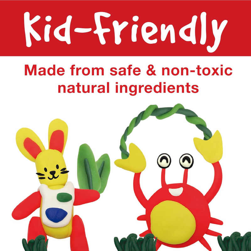 Faber-Castell Little Creatives Super Soft Modelling Dough 12pk – colourful soft dough set for kids’ creative play