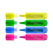 Faber-Castell Textliner Ice 1546 Highlighter Wallet 4pk – pastel ice-coloured highlighters for study and office use – thumbnail