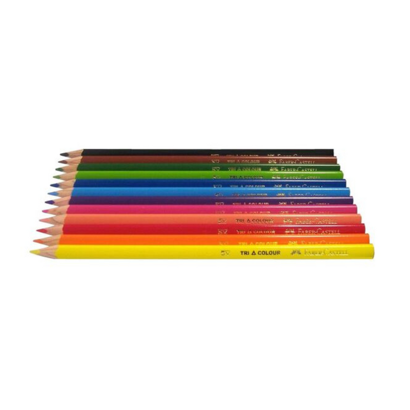 Ronis Triangular Colour Pencils Asstd 12pk