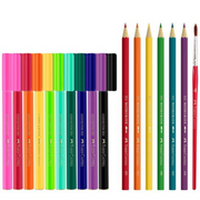Faber-Castell Pencils and Pens Good Vibes Inspiration Set of 17 – colourful inspirational stationery set for writing and creativity