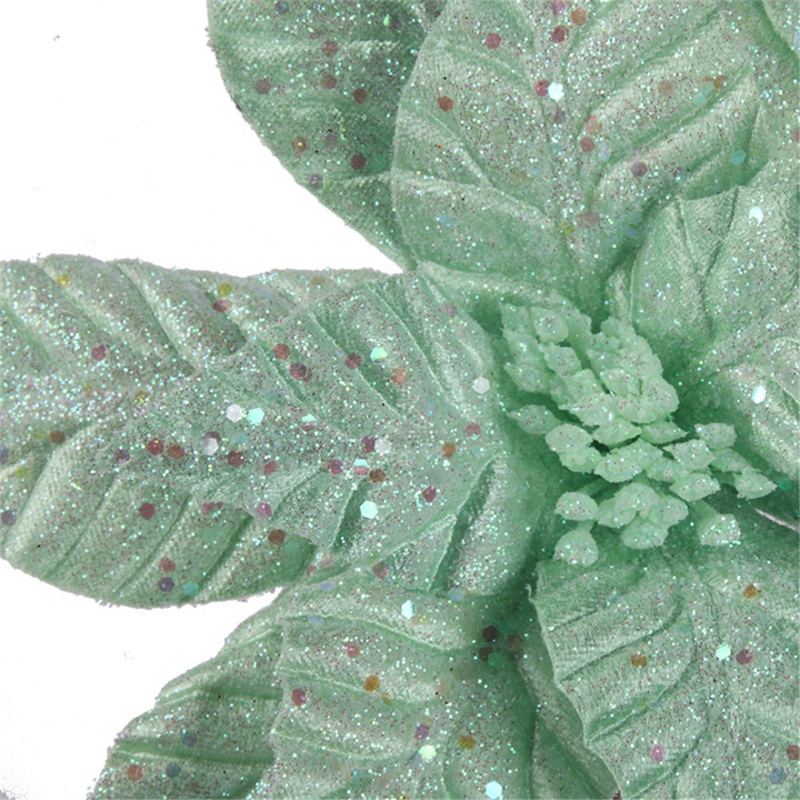 Ronis Fairy Floss Poinsettia with 50cm Stem 3 Asstd (Pink, Mint, Blue)