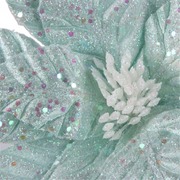 Ronis Fairy Floss Poinsettia with 50cm Stem 3 Asstd (Pink, Mint, Blue) – thumbnail