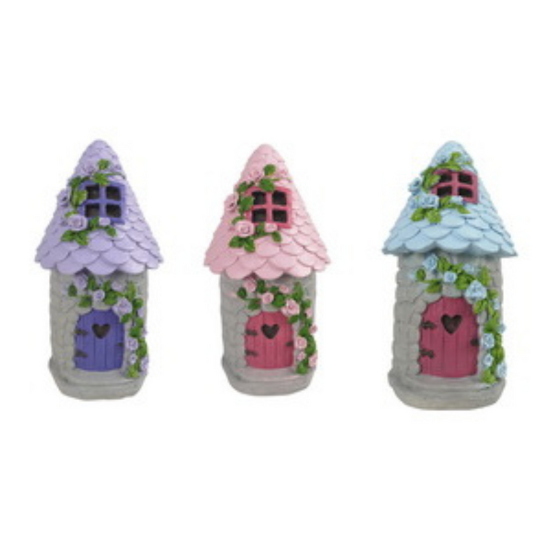 Ronis Fairy Garden Floral House 15cm Assorted