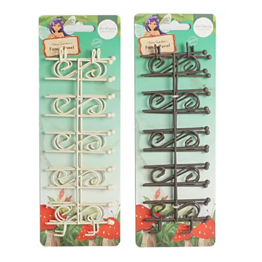 Ronis Fairy Garden Metal Fence Panel Assorted