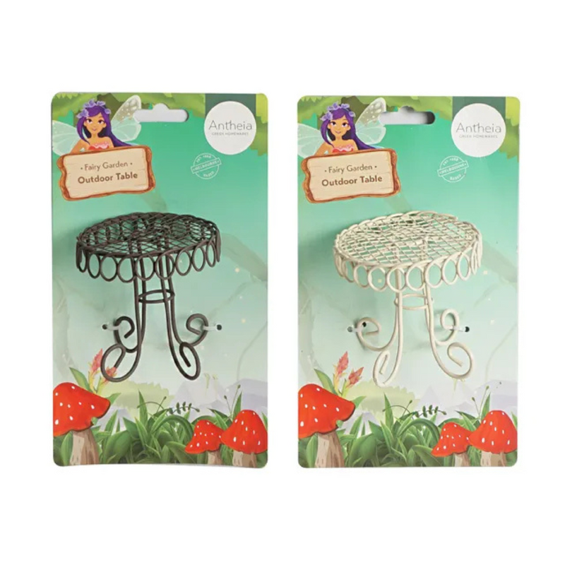 Ronis Fairy Garden Metal Outdoor Table Assorted