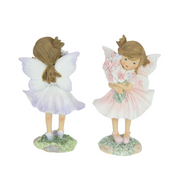 Ronis Fairy Holding Flowers in Pretty Dress 14cm Assorted