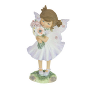 Ronis Fairy Holding Flowers in Pretty Dress 14cm Assorted