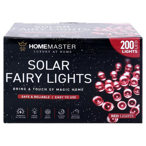 Ronis Fairy Light Solar 200 LED 13.5m Total Length Multi Colour 2 Functions