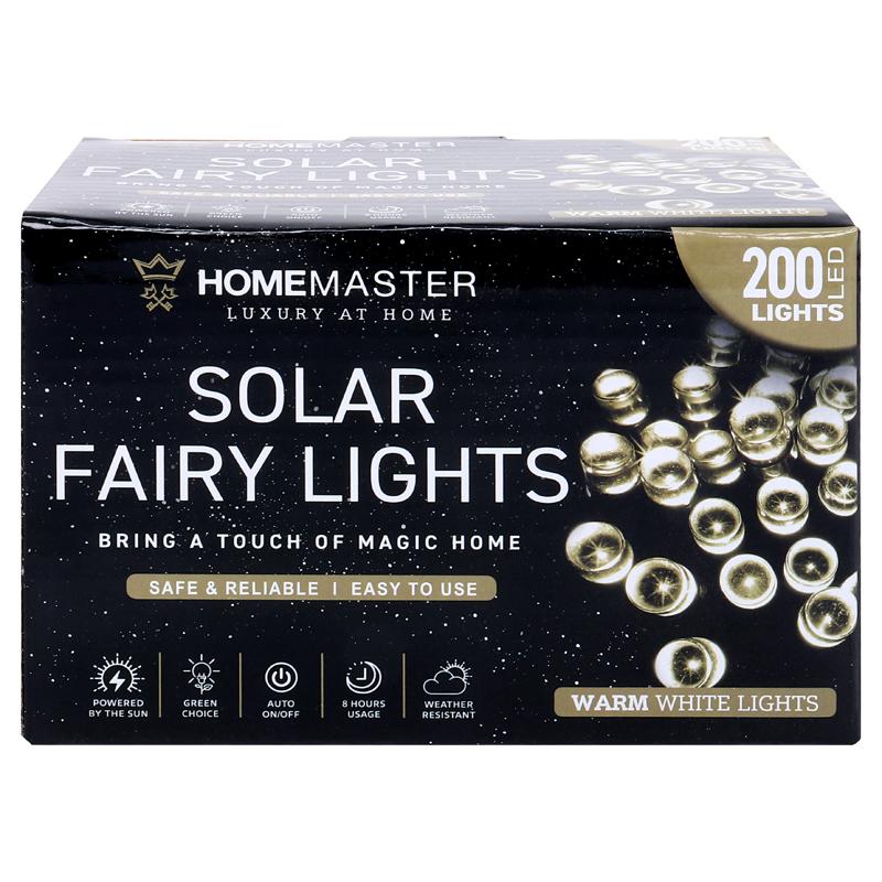 Ronis Fairy Light Solar 200 LED 13.5m Total Length Warm White 2 Functions