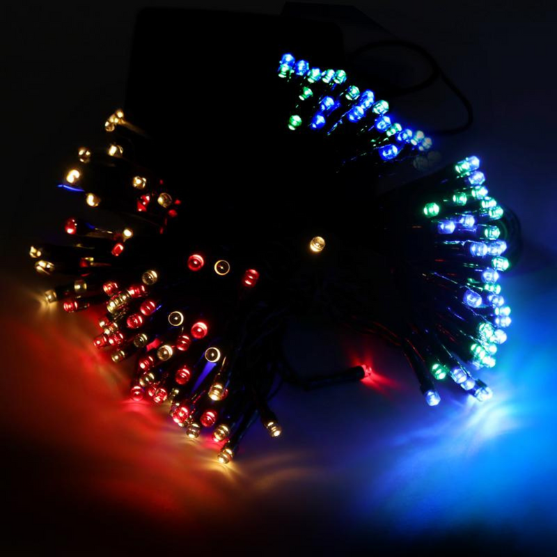 Ronis Fairy Light Solar 400 LED 25.5m Total Length Multi Colour 2 Functions