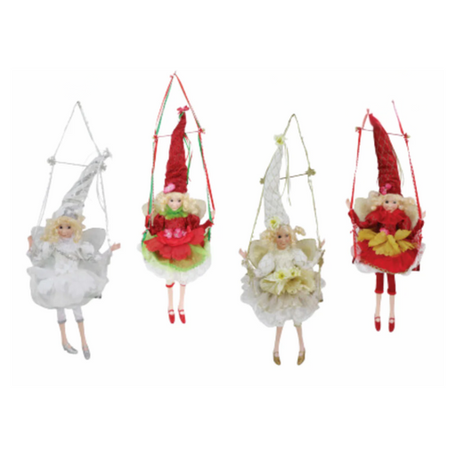 Ronis Fairy On Swing 66cm Assorted