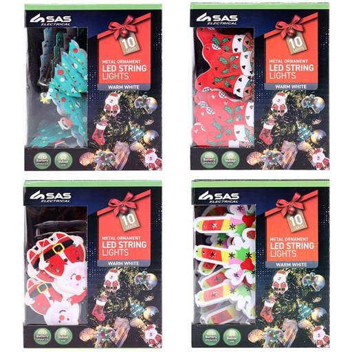 Ronis Fairy String Light Battery Operated Ornament Ball 35 LED Assorted